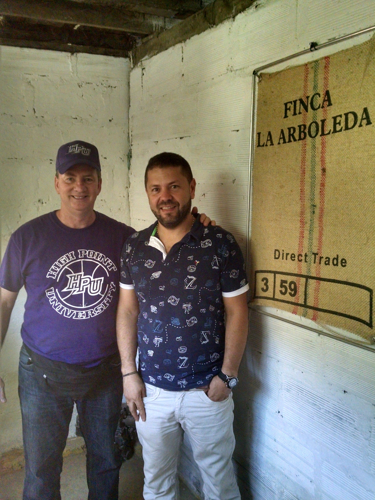 me with Gonzalo Alvarez at his farm La Arboleda